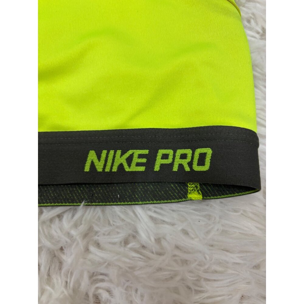 Nike Pro Dri-Fit Womens Racerback Sports Bra or Bikini Top S Neon Yellow - Picture 4 of 11